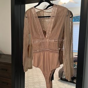 Nude LuLus bodysuit